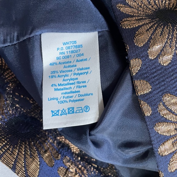 Boden Beatrice dress blue and gold - Picture 4 of 8